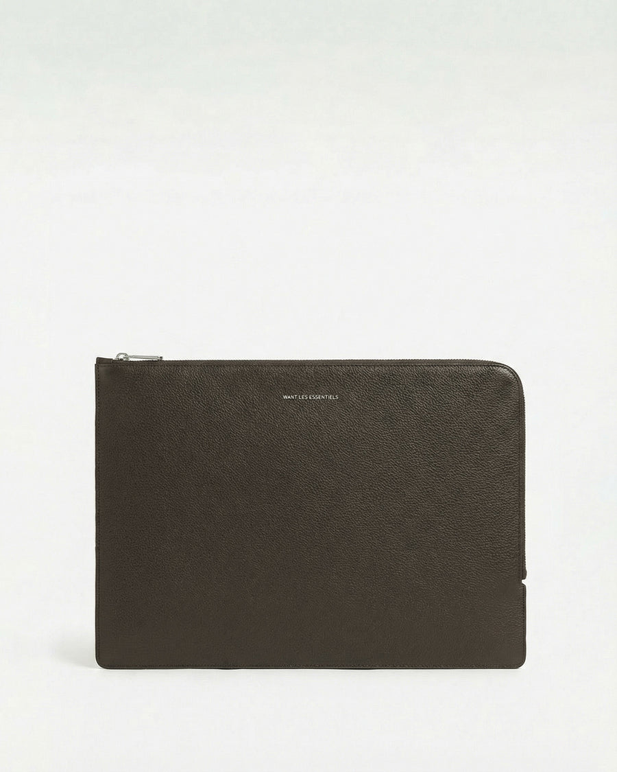 Alto Pebble-Grained Leather Computer Sleeve