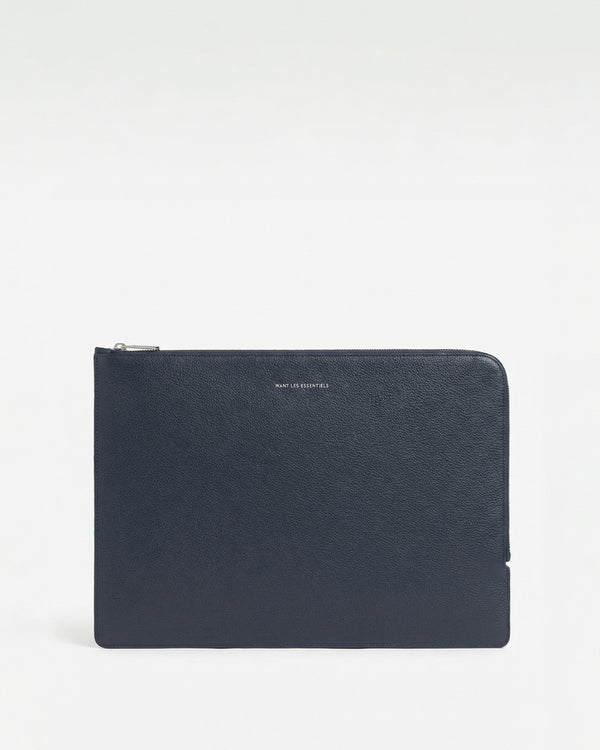 Alto Pebble-Grained Leather Computer Sleeve