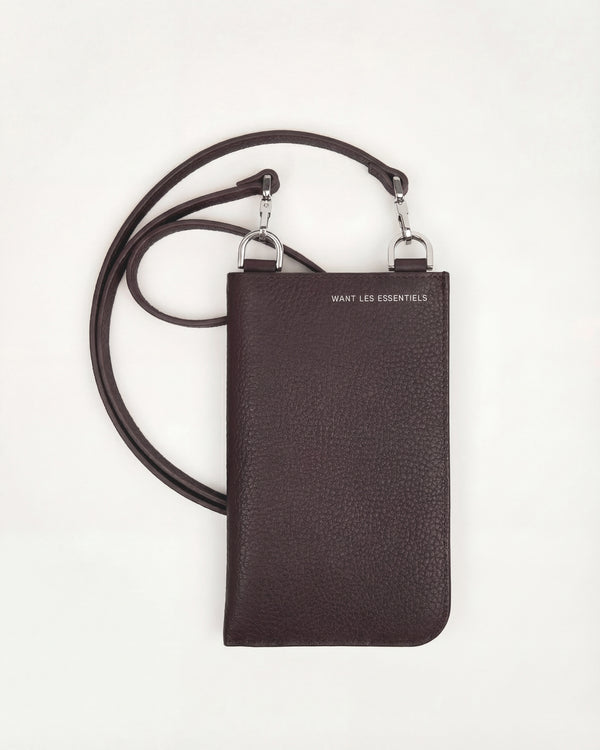 Arch Pebble-Grained Leather Phone Bag