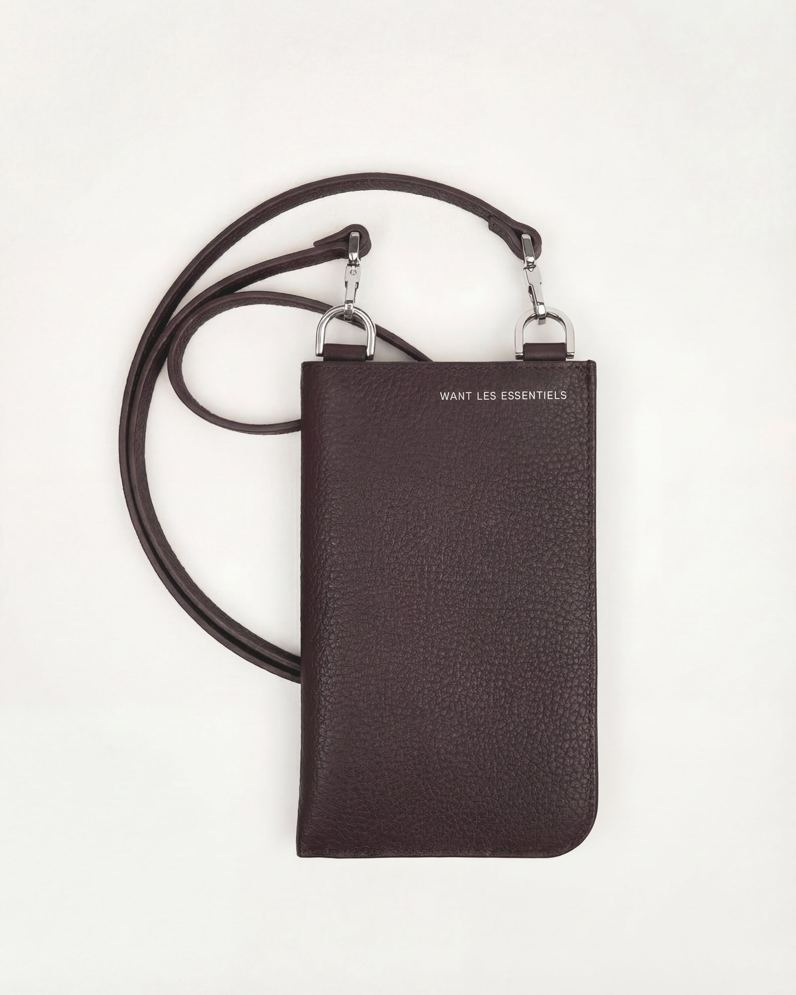 Sac pour téléphone Arch en cuir grainé