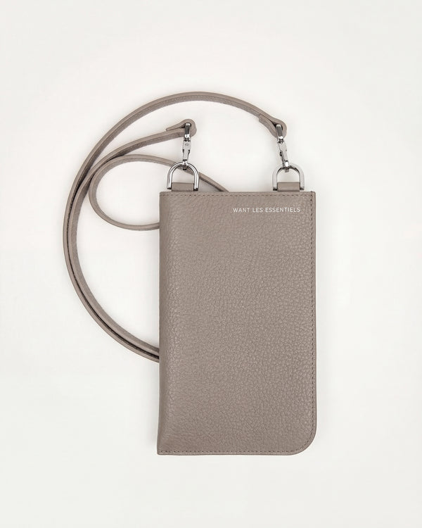 Arch Pebble-Grained Leather Phone Bag