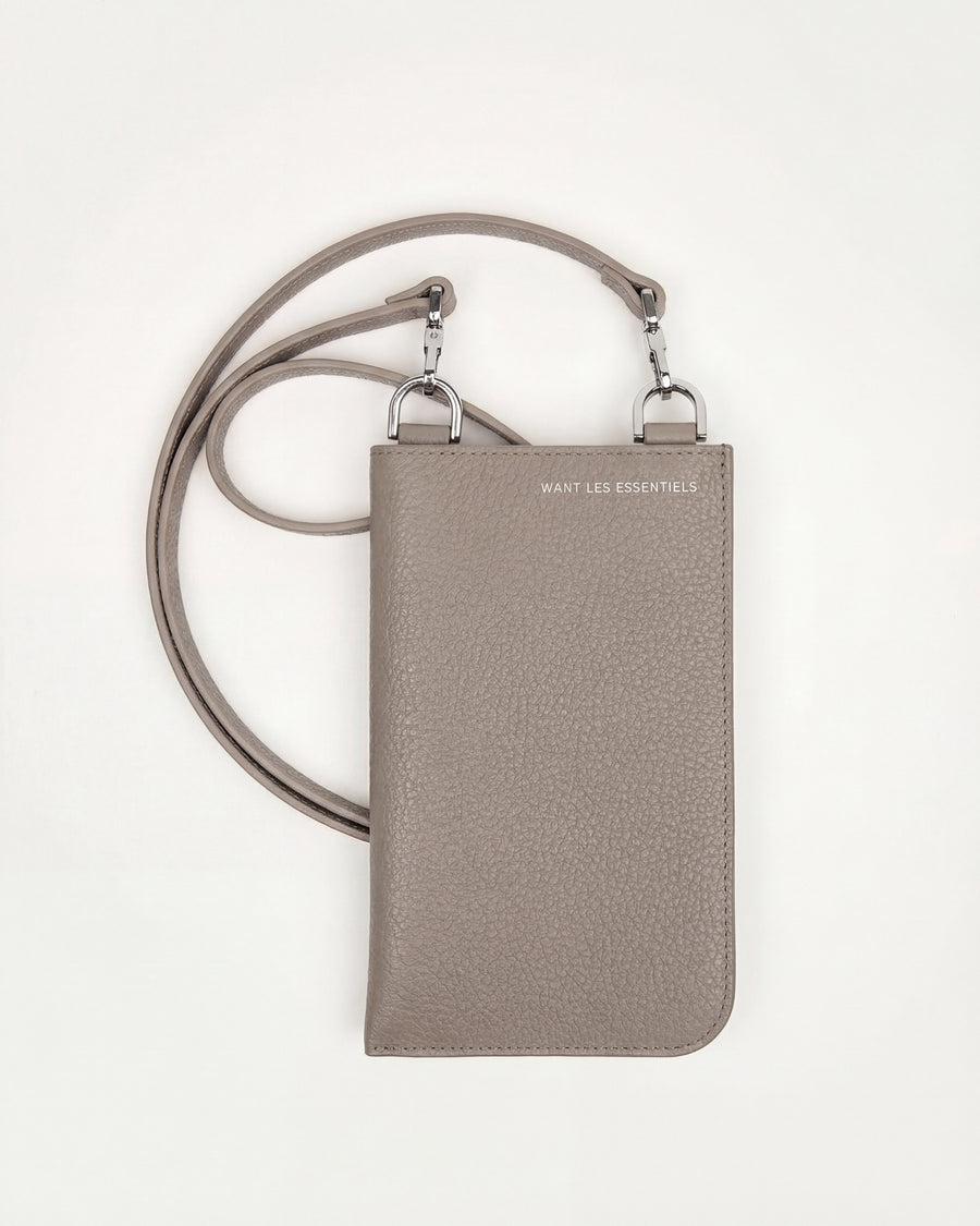 Arch Pebble-Grained Leather Phone Bag