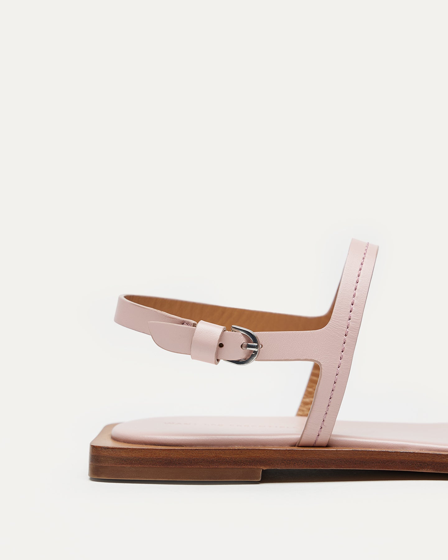 Sandales plates Holton en cuir lisse