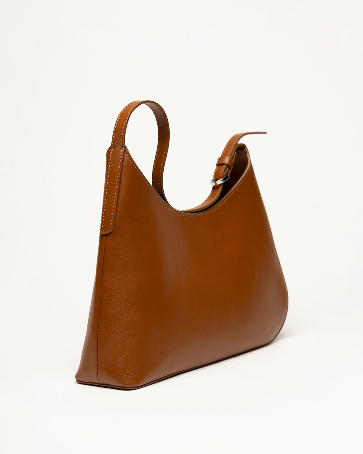 Arch Smooth Leather Shoulder Bag