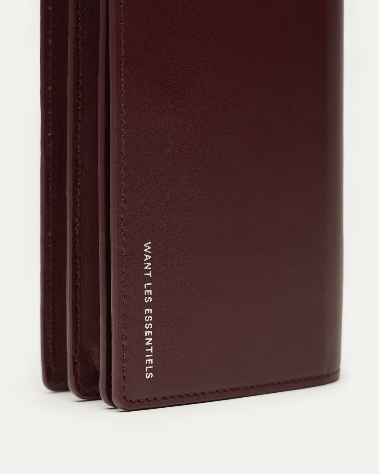 Portefeuille à sangle Arch en cuir lisse