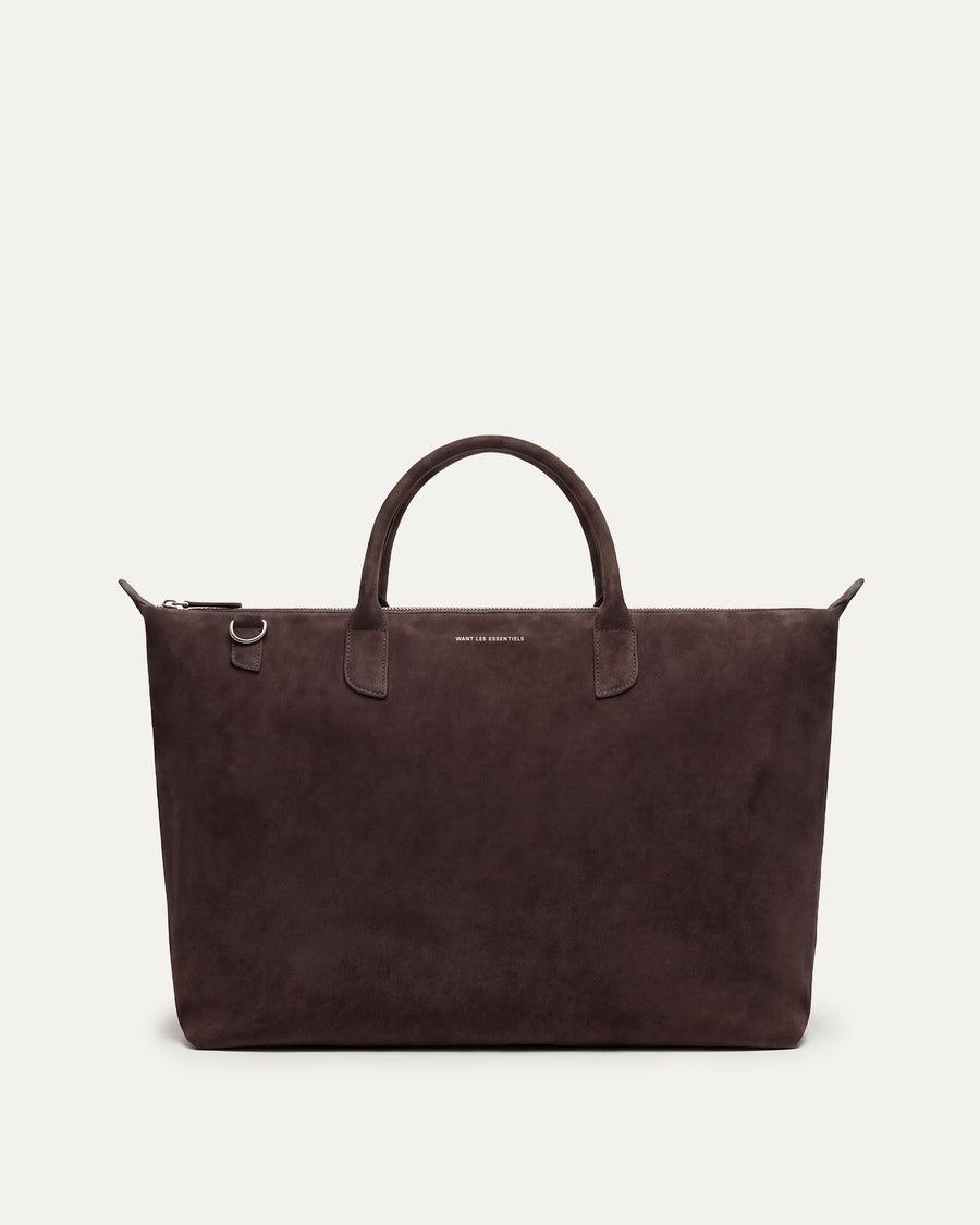 Hartsfield Suede Leather Weekender Bag