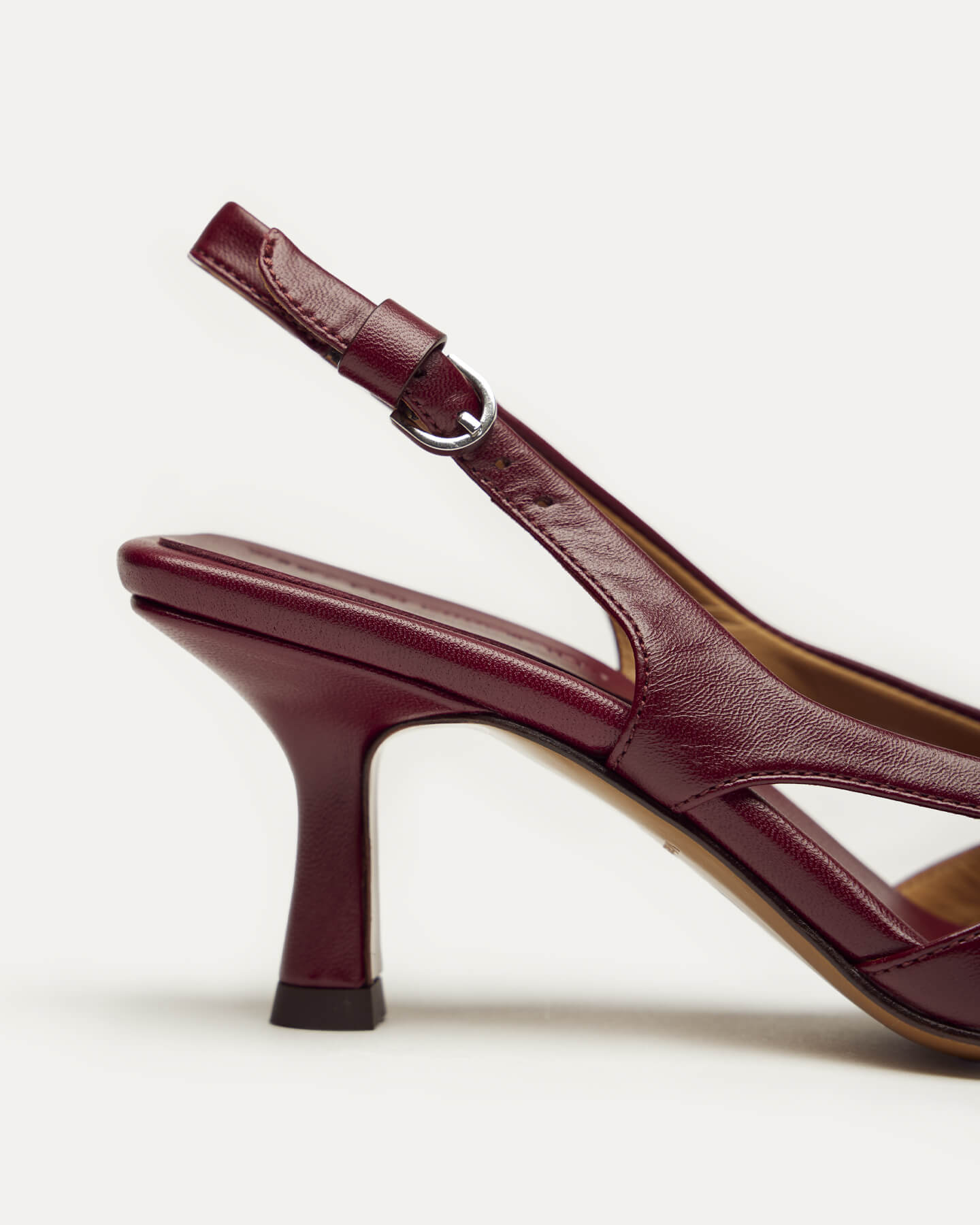 Holton Smooth Leather Slingback Heels