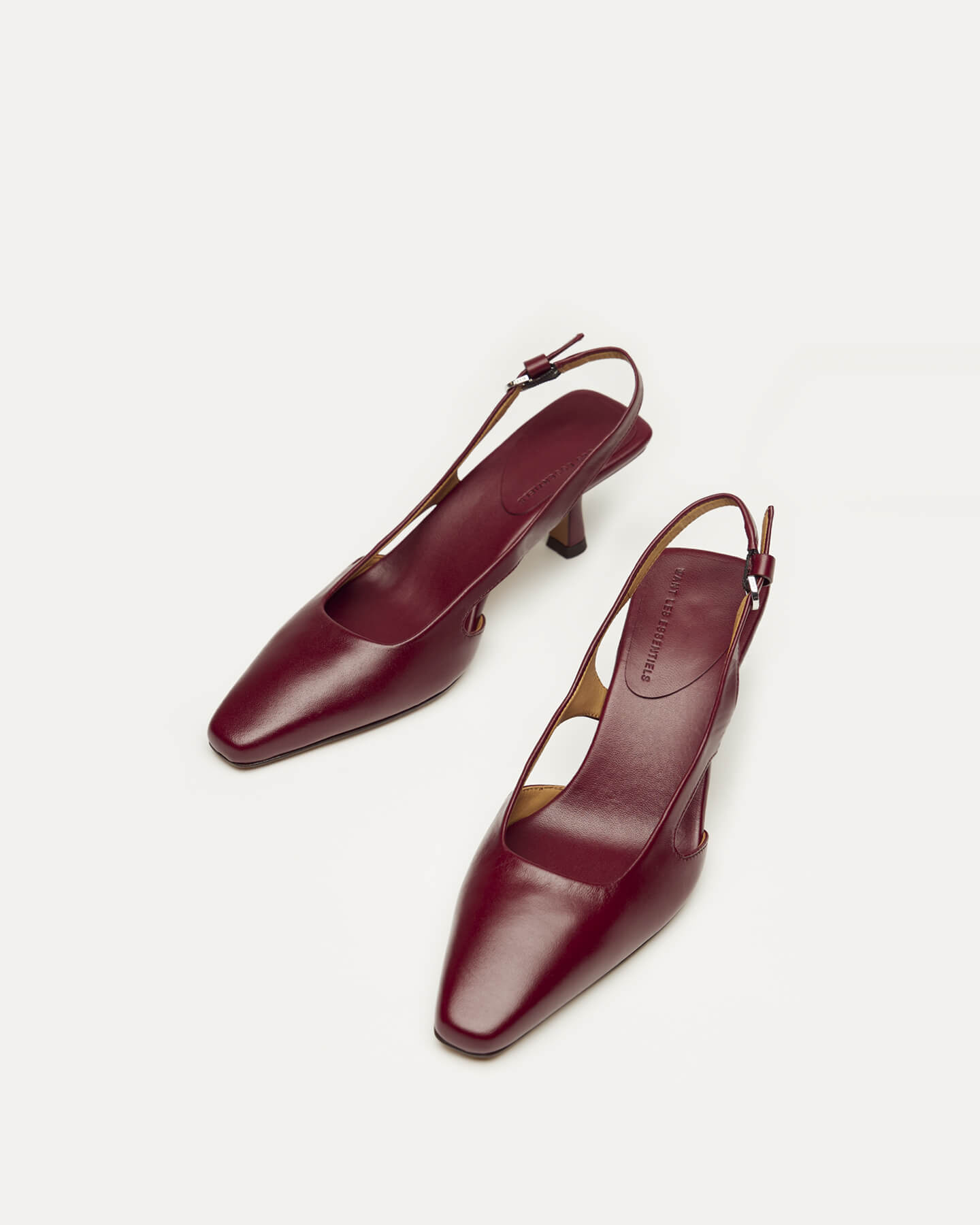 Holton Smooth Leather Slingback Heels