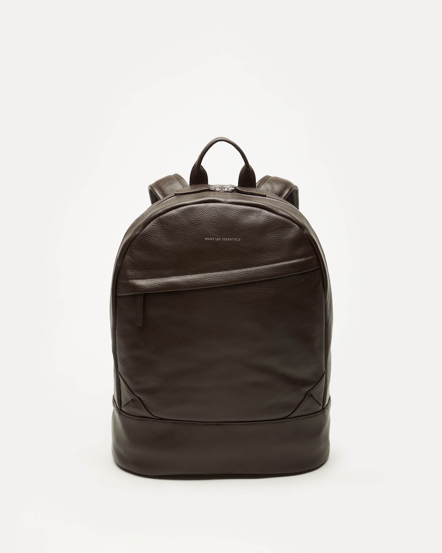 denmark quality backpack leather Kastrup Pebble-Grained Leather Backpack