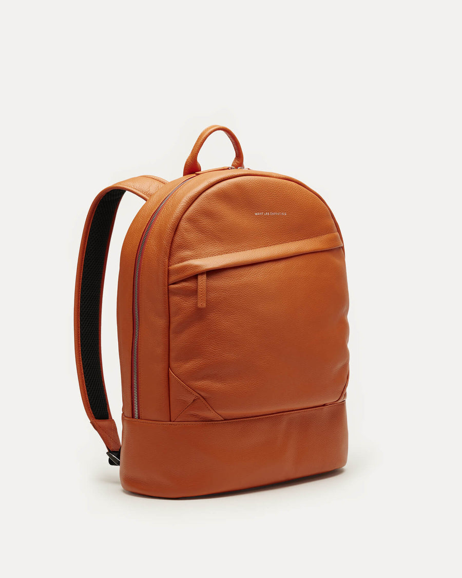Kastrup Pebble-Grained Leather Backpack