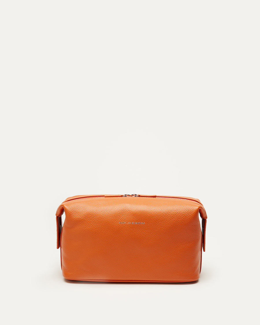 Kenyatta Pebble Grained Leather Toiletry Bag