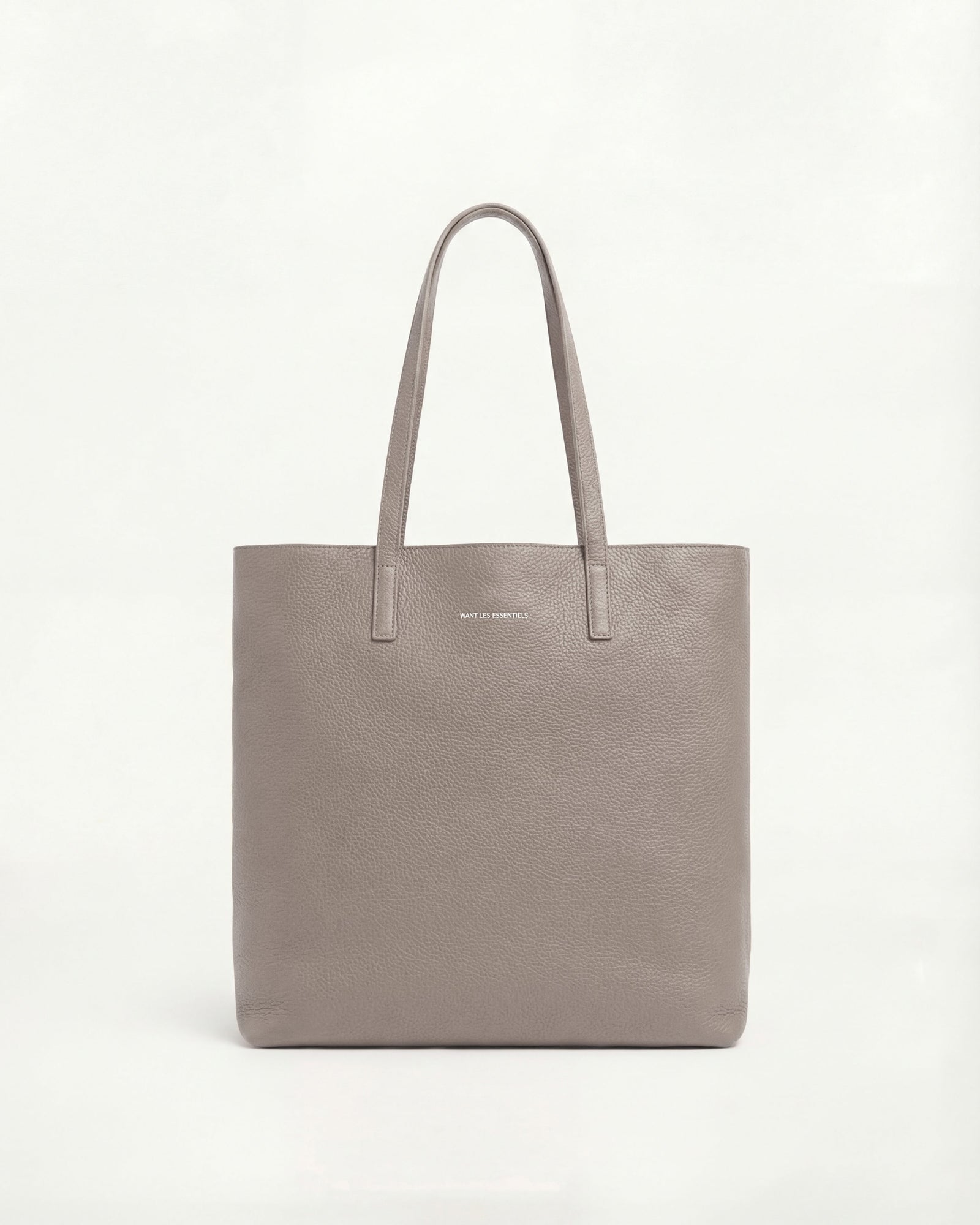 Logan Pebbled Grained Leather Vertical Tote