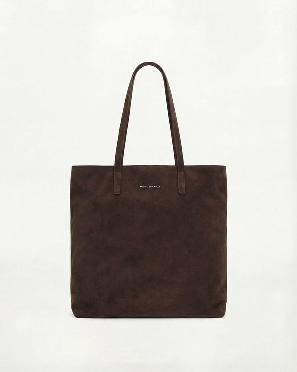 Logan Suede Leather Vertical Tote