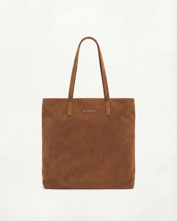 Logan Suede Leather Vertical Tote