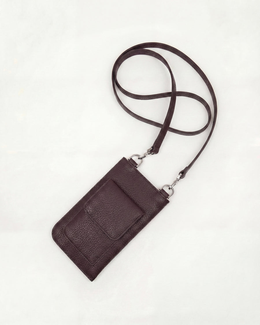 Arch Pebble-Grained Leather Phone Bag