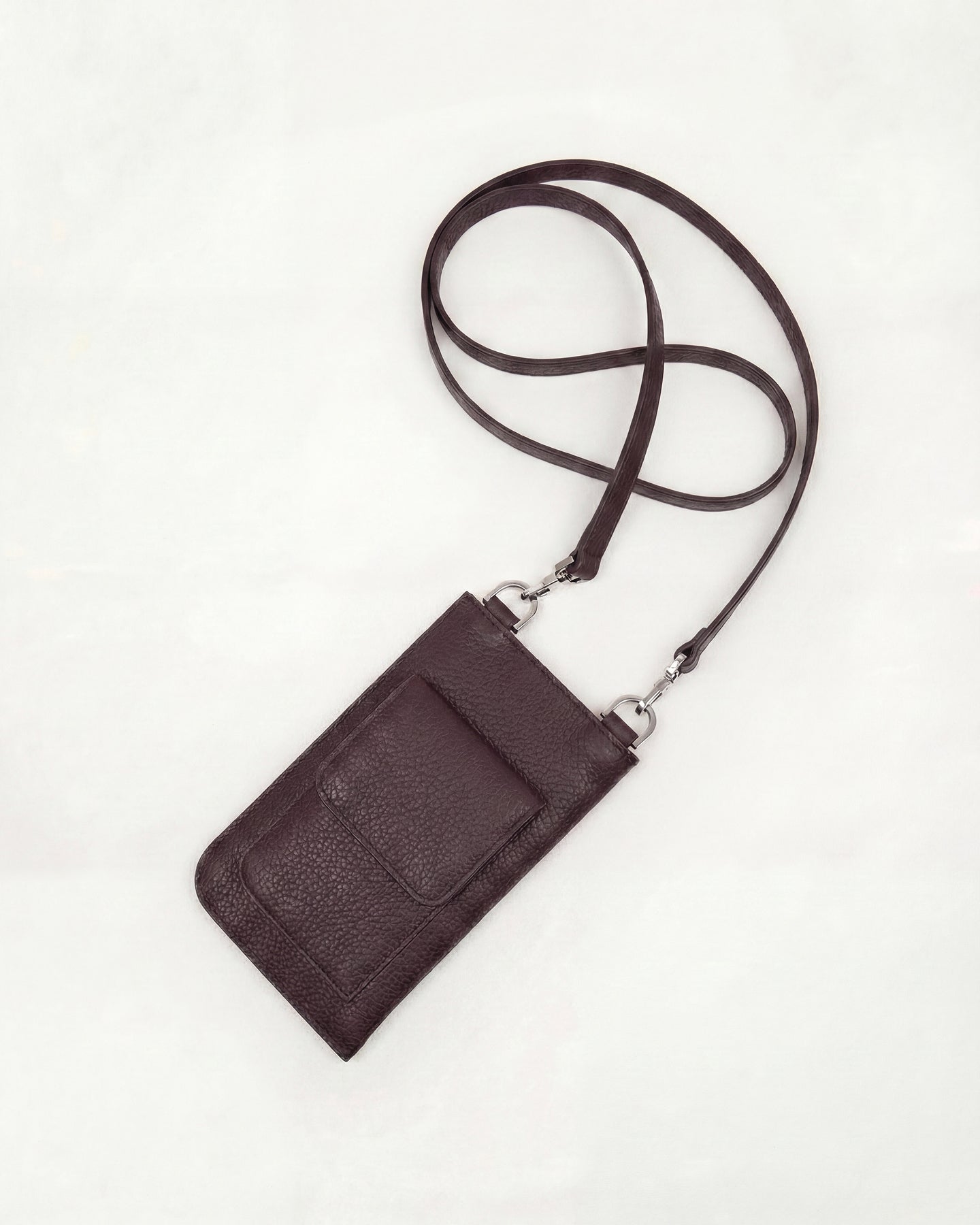 Sac pour téléphone Arch en cuir grainé