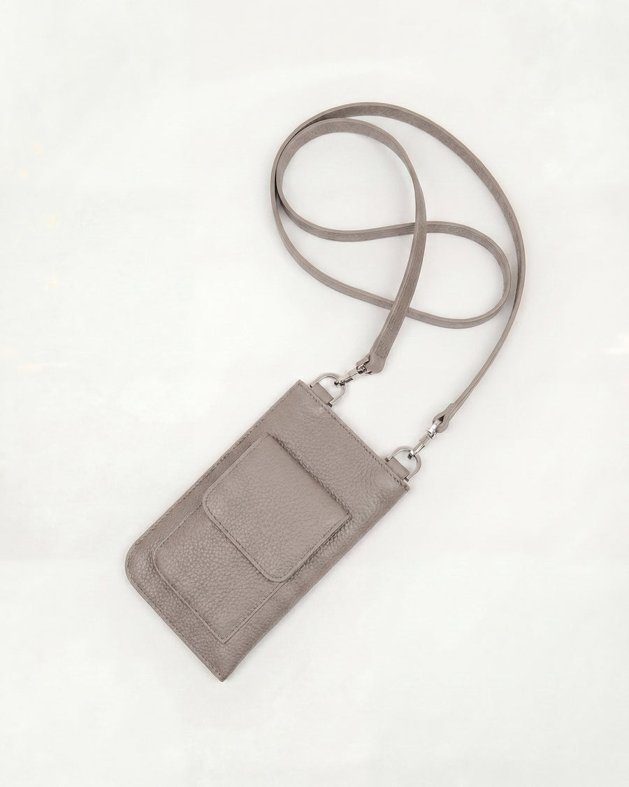 Arch Pebble-Grained Leather Phone Bag