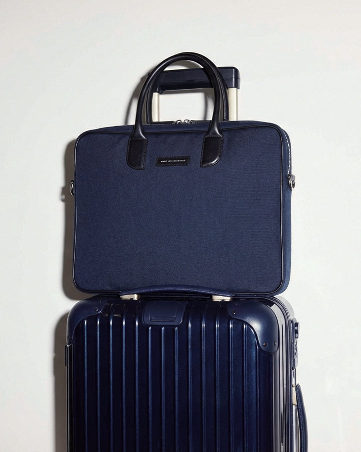 Lesage Organic Cotton Canvas Computer Bag