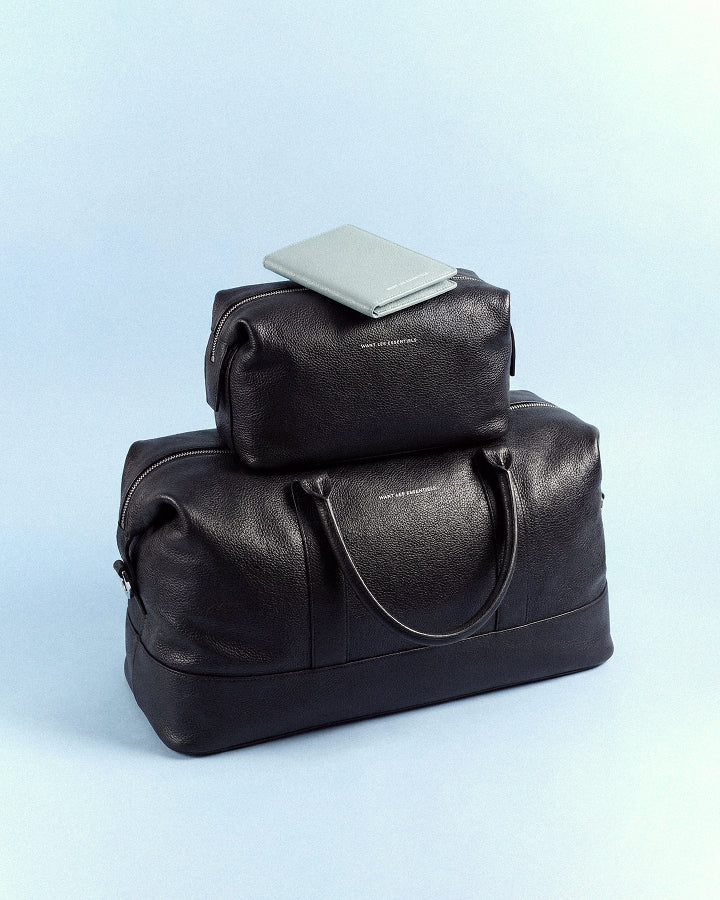 Kelowna Pebble-Grained Leather Weekender Bag