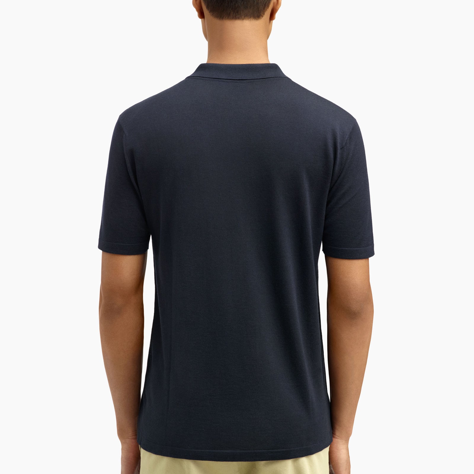 Polo unisexe à manches courtes en laine et cachemire Loreto 1.0