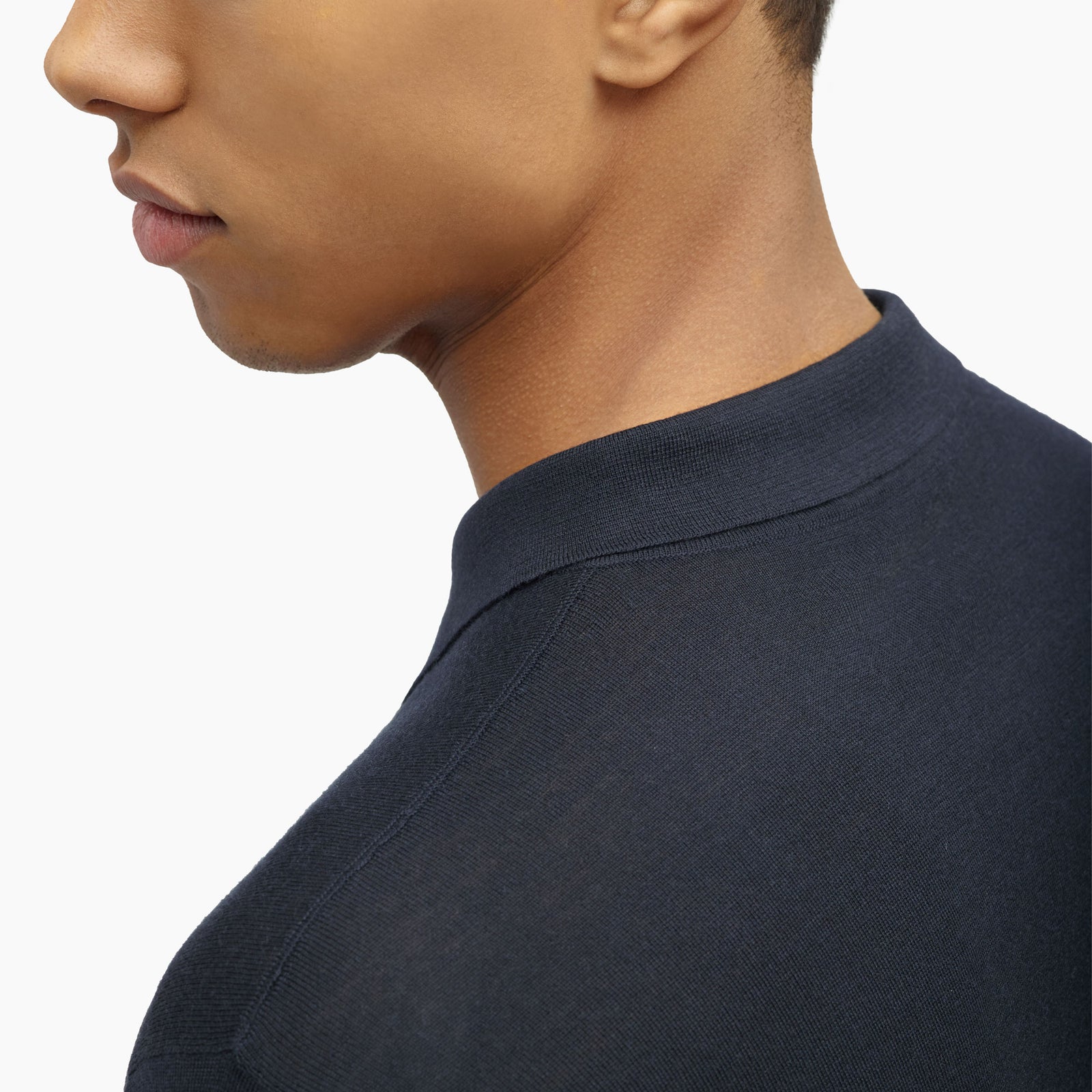 Polo unisexe à manches courtes en laine et cachemire Loreto 1.0