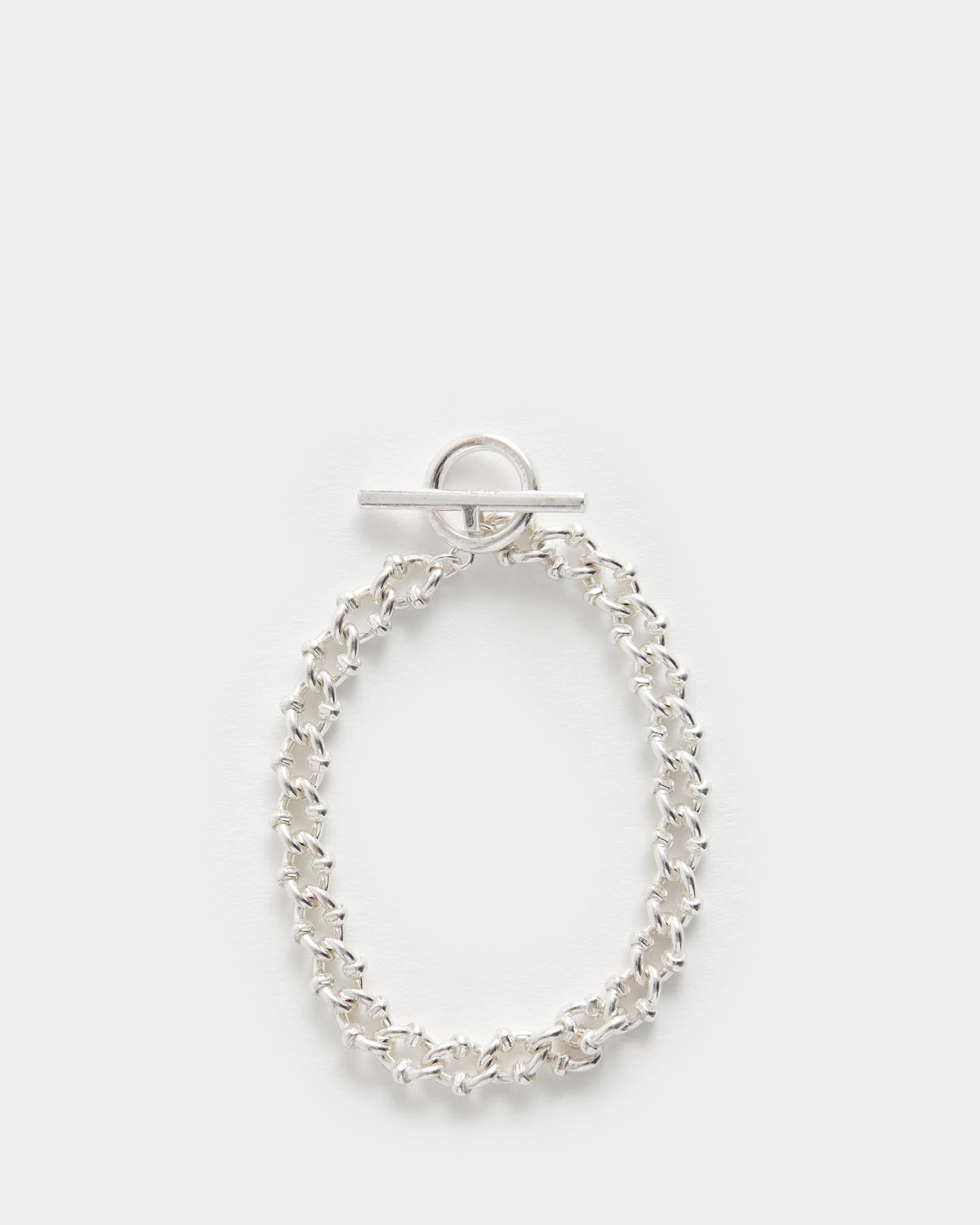 DNA Polished Silver Bracelet - WANT Les Essentiels