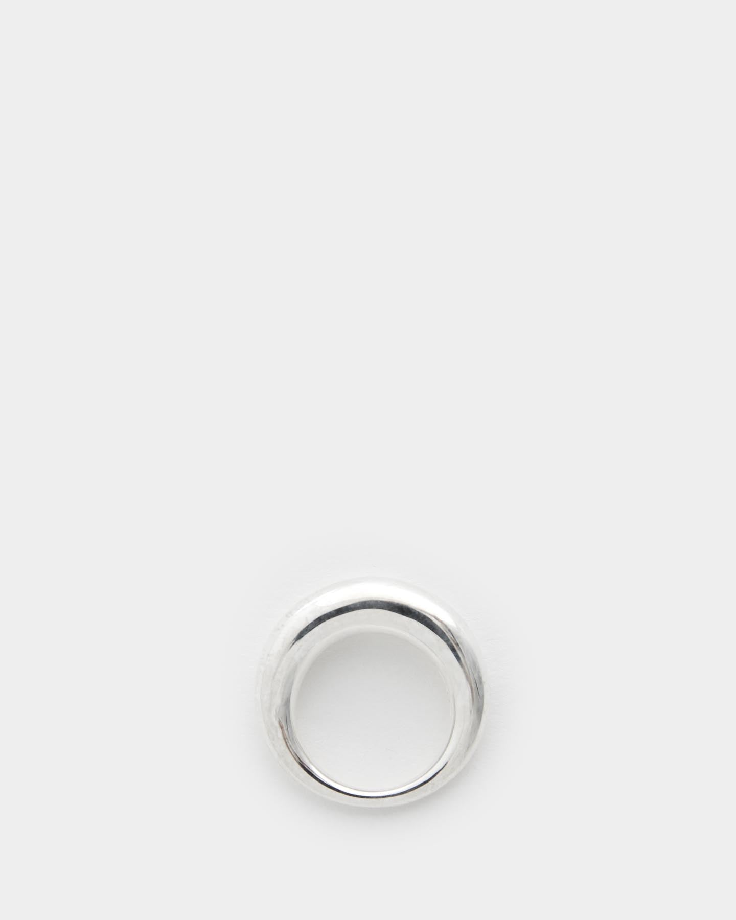 Bague Serpent poli en argent 