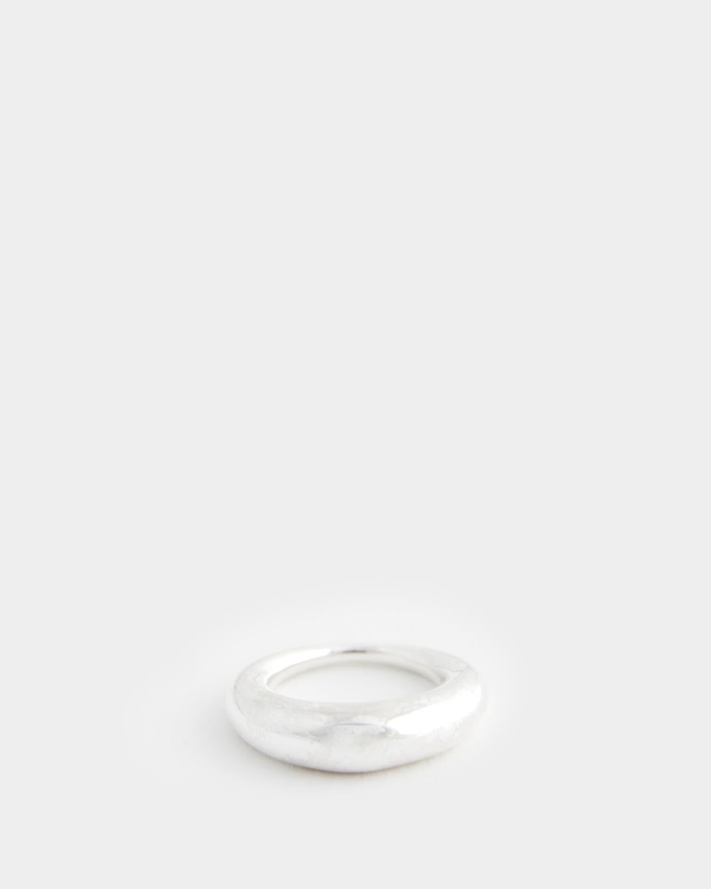 Snake Ring Thick Polished Silver - WANT Les Essentiels