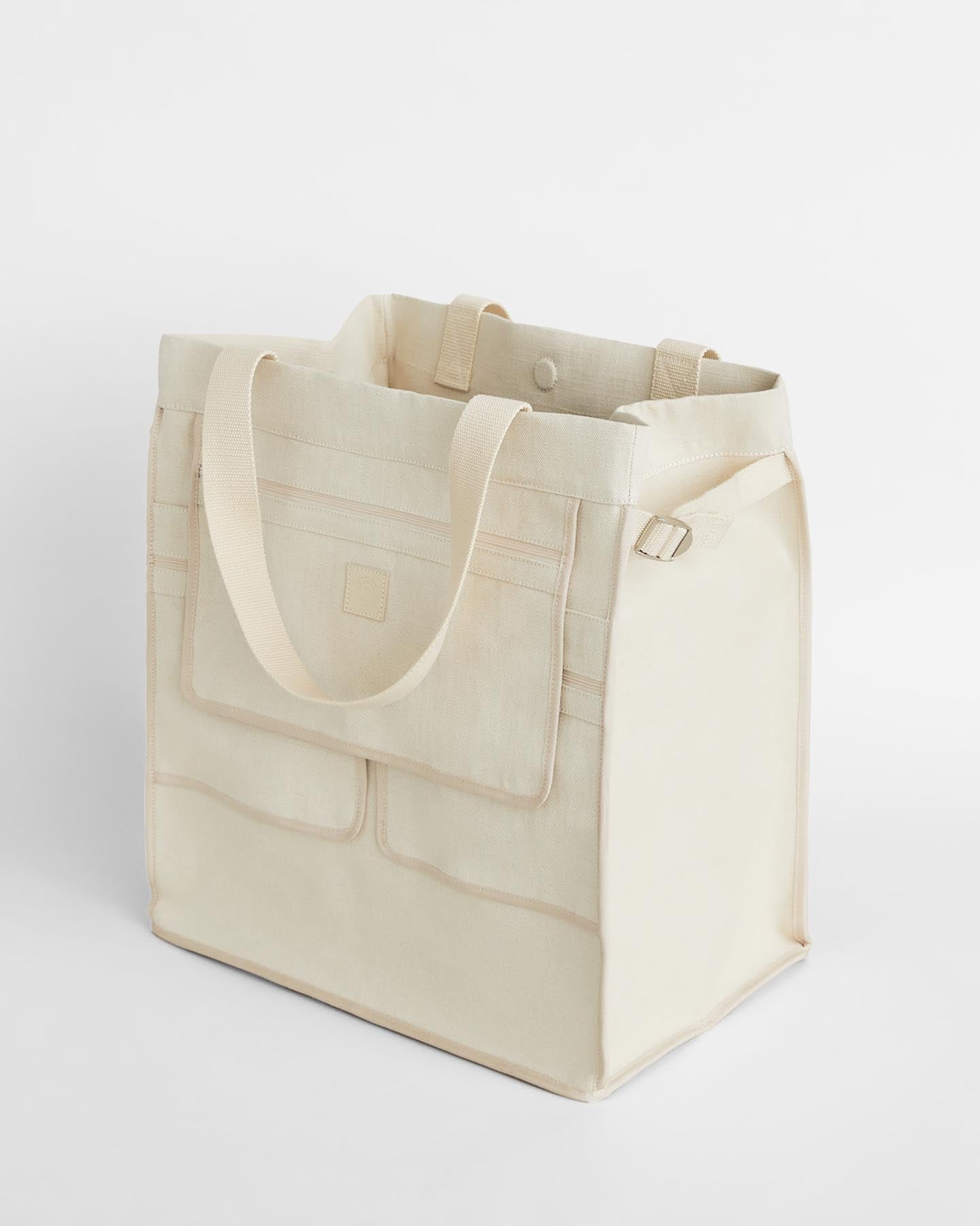 Cabas ouvert Austin en coton et lin