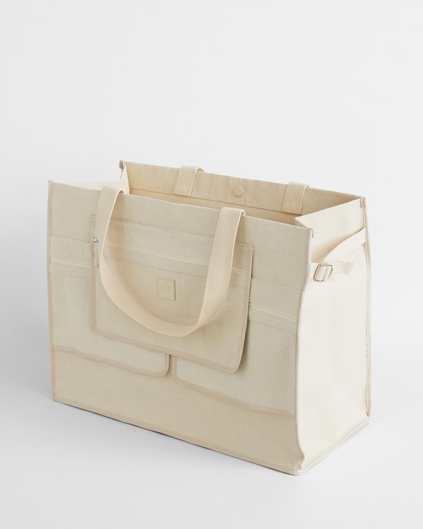Kiev Cotton Linen Blend Open Tote