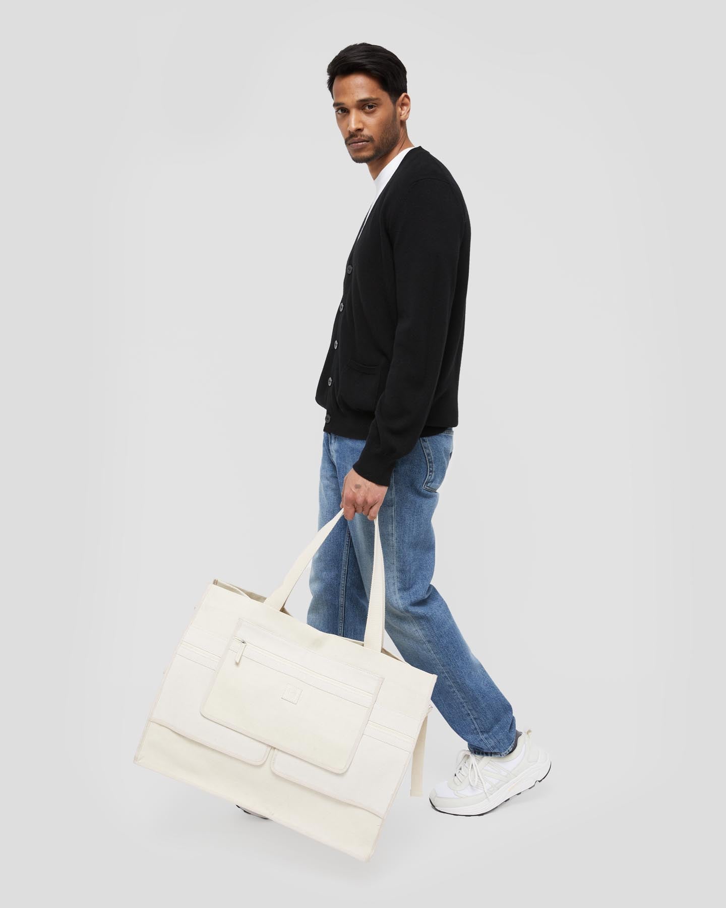 Cabas ouvert Kiev en coton et lin