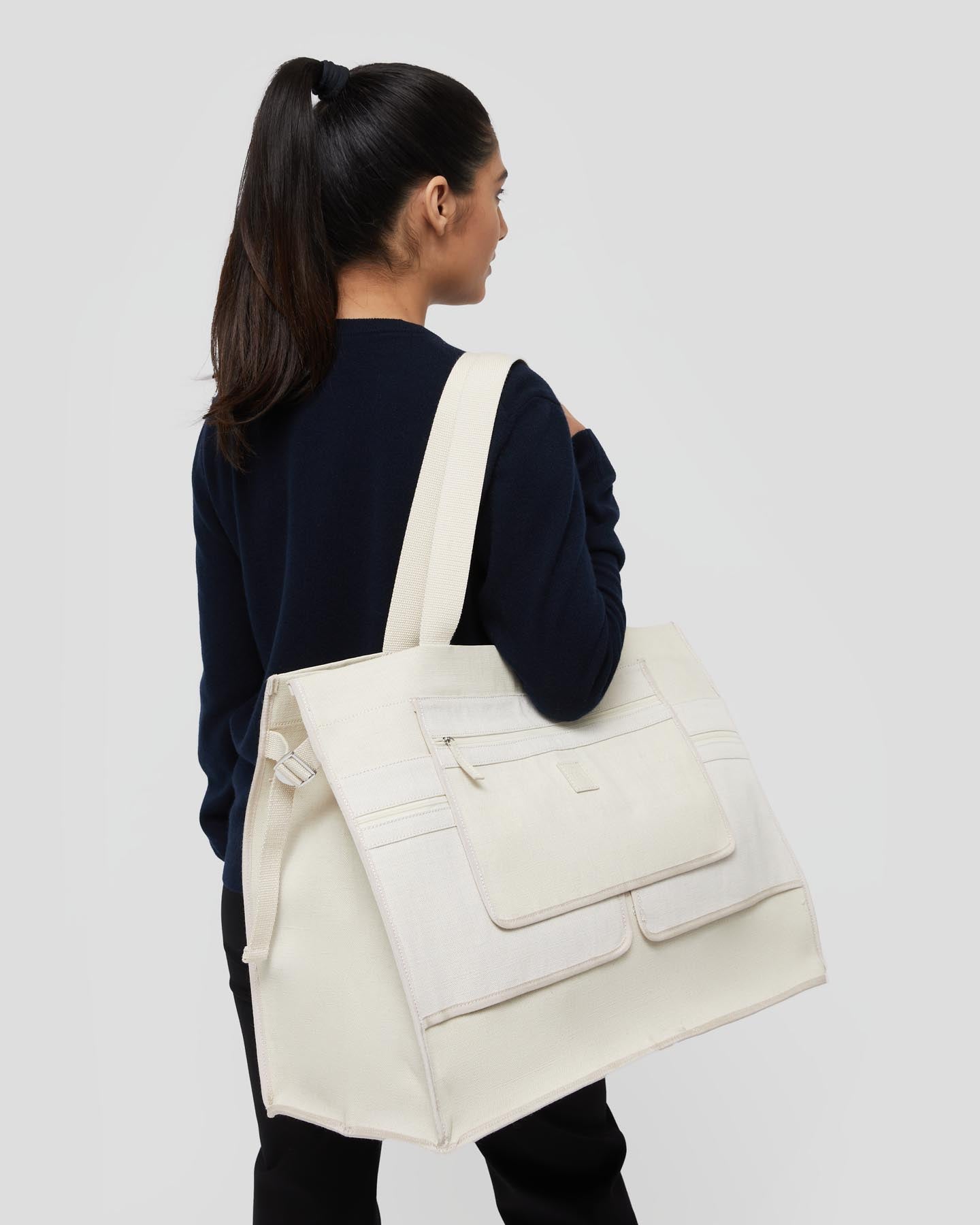 Cabas ouvert Kiev en coton et lin