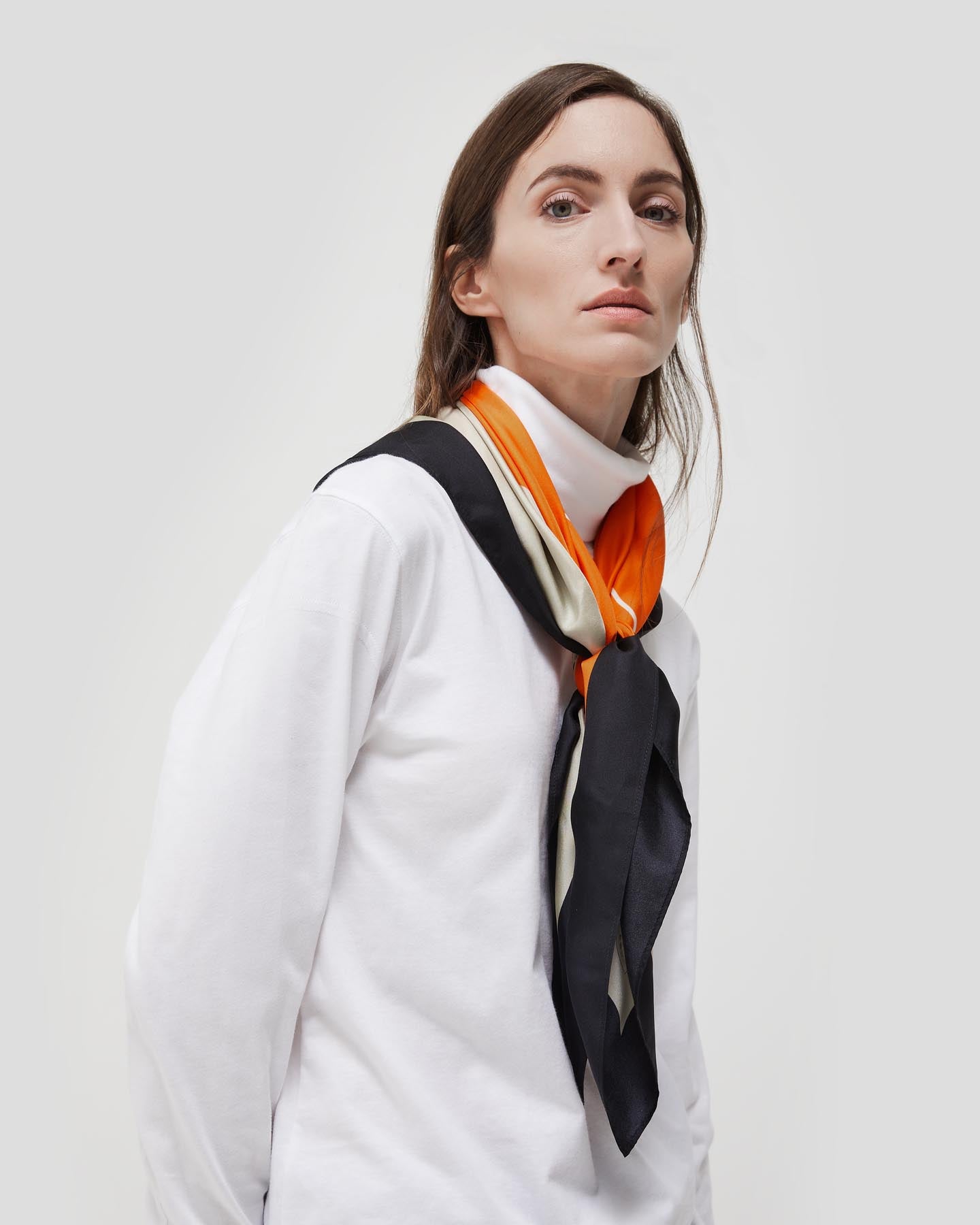 A GROUP OF EIGHT: SEVEN SCARVES & A COLLAR, HERMÈS