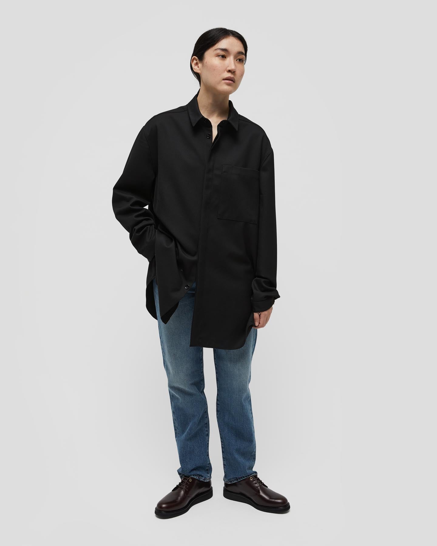 Chaussures derby à semelle compensée Menara en cuir