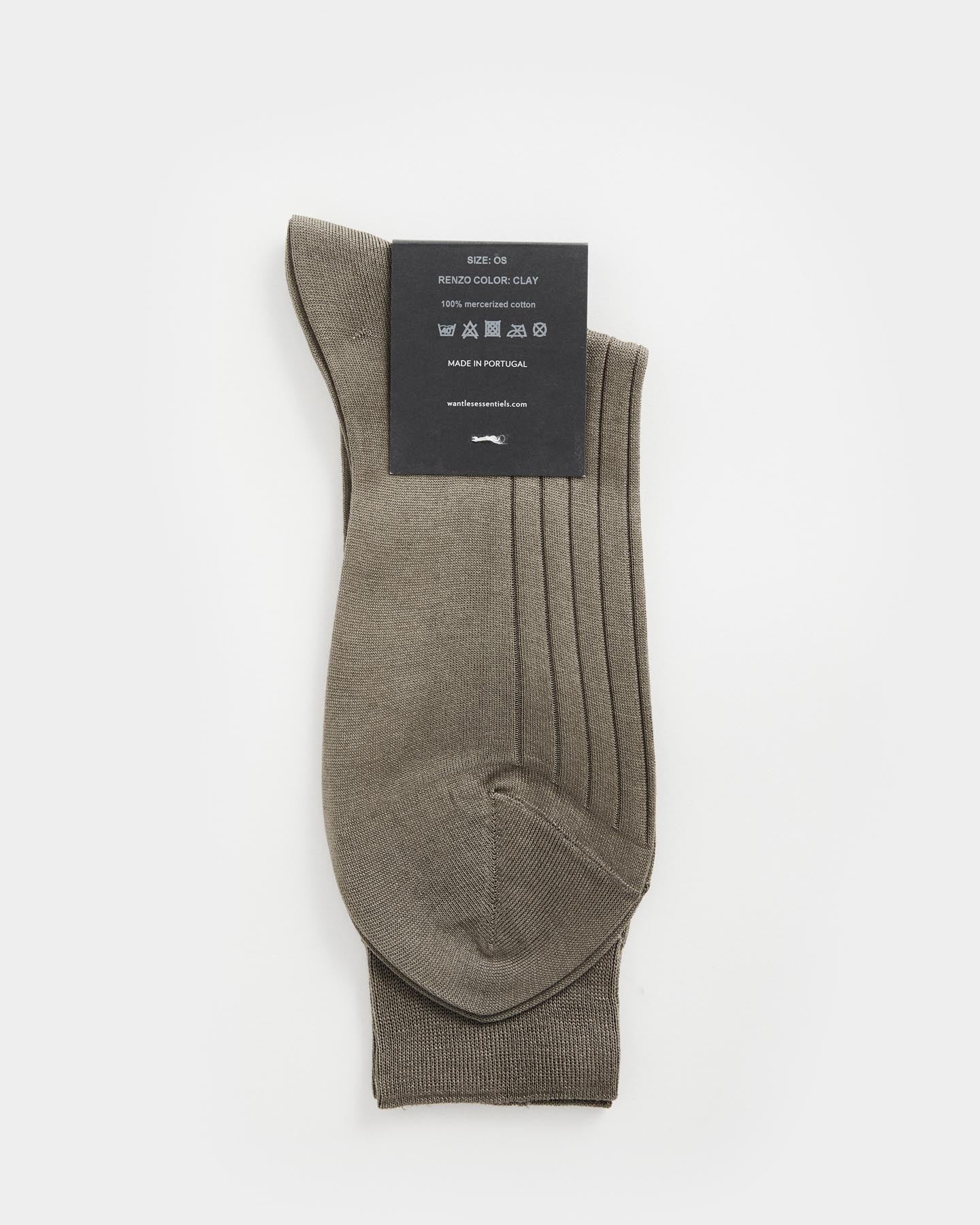 Chaussettes longues Renzo en coton mercerisé