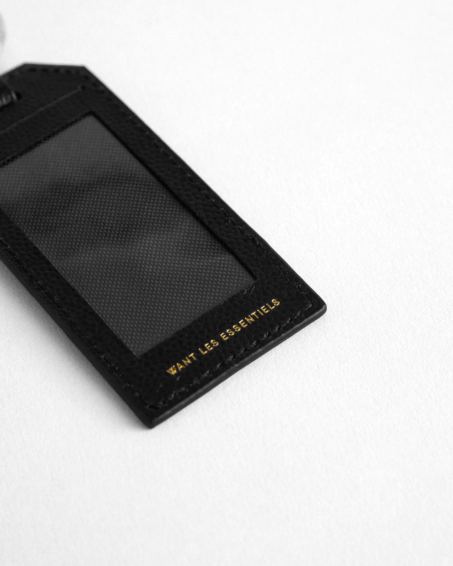 Étiquette de bagage en cuir caviar Seletar