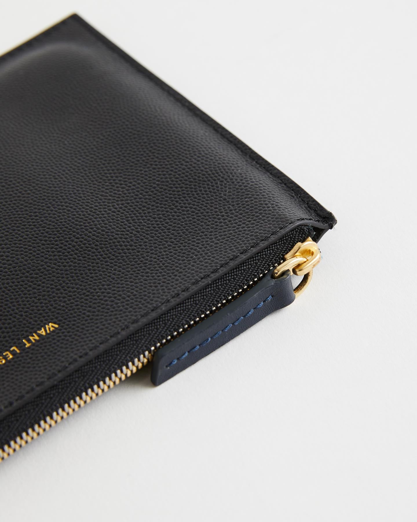 Pochette à fermeture éclair Lawrence en cuir