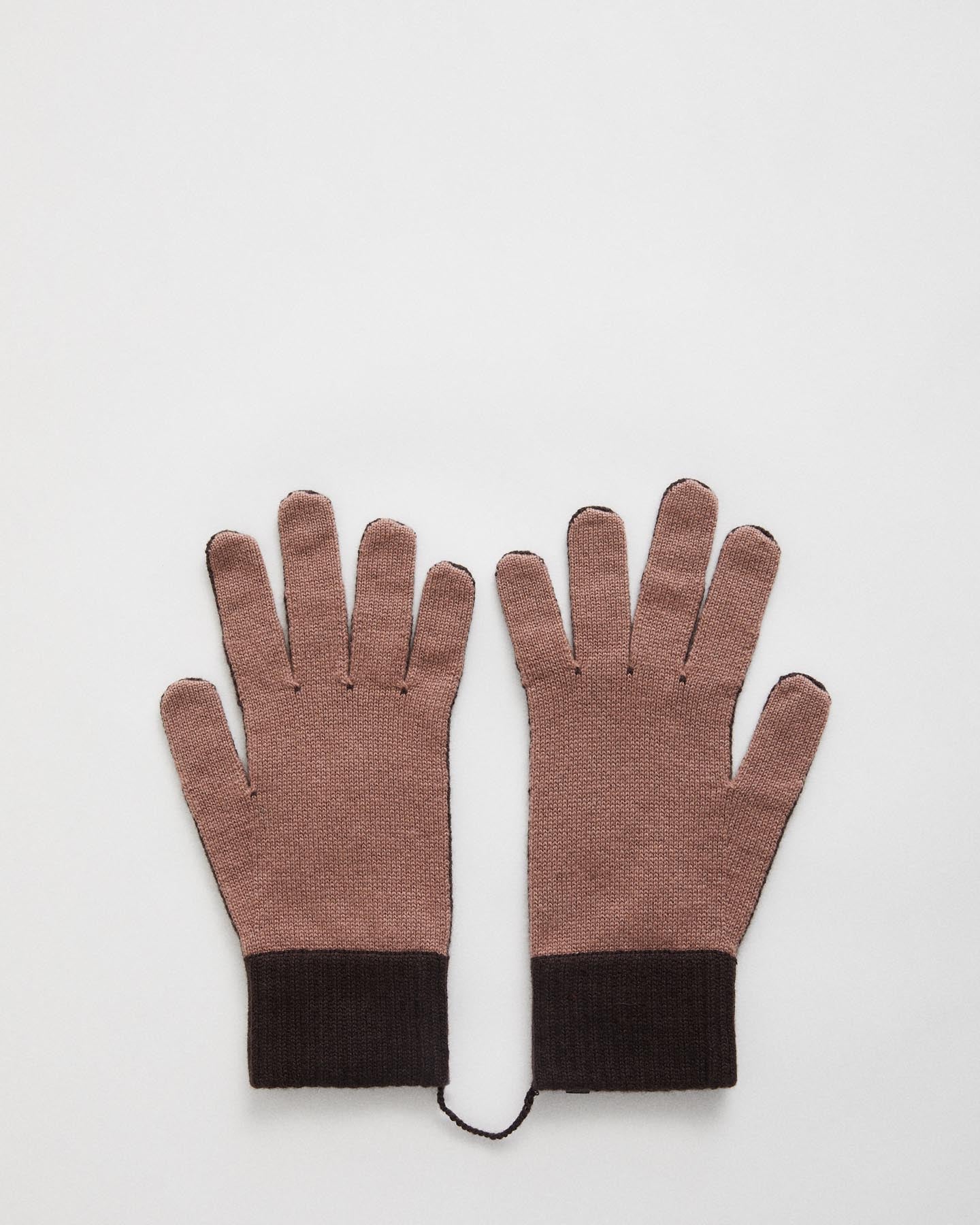 Hiro Color Blocked Knit Gloves