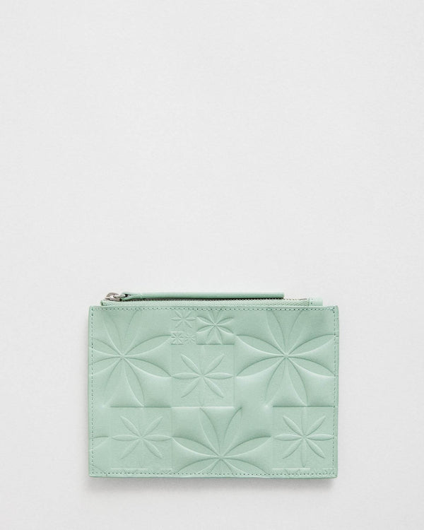 Pochette Mini Lawrence en cuir avec patchwork floral