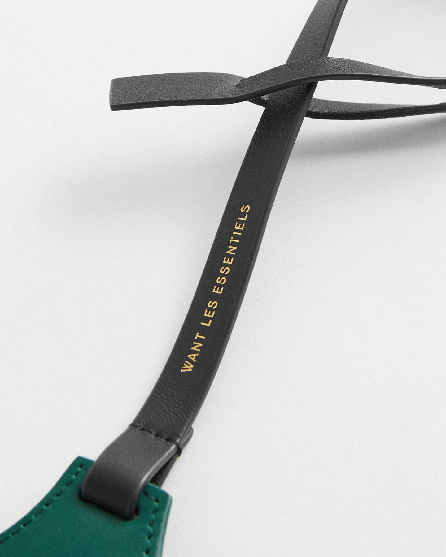 Étiquette de bagage en cuir Pietro