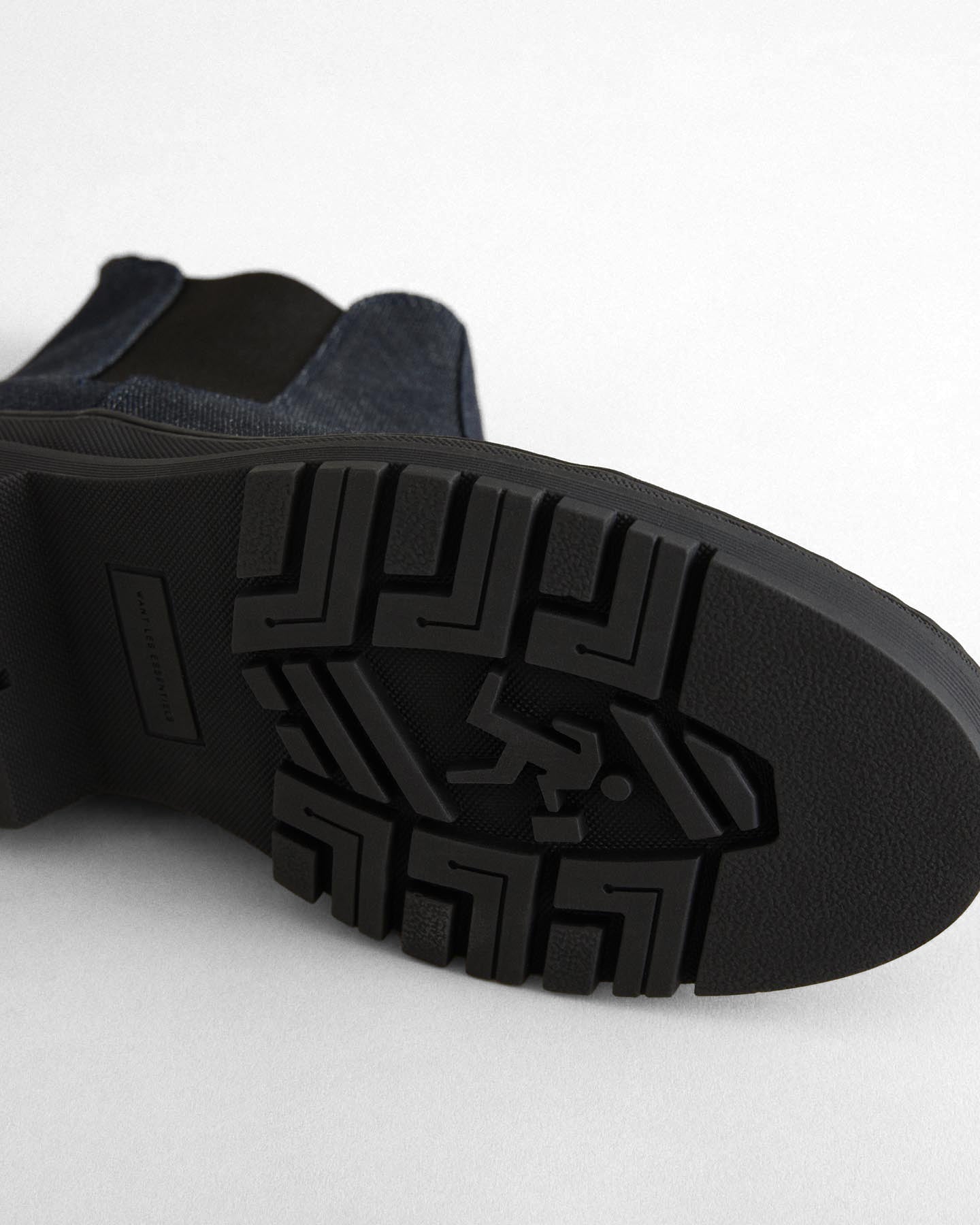 Botte Wellington en denim pour homme