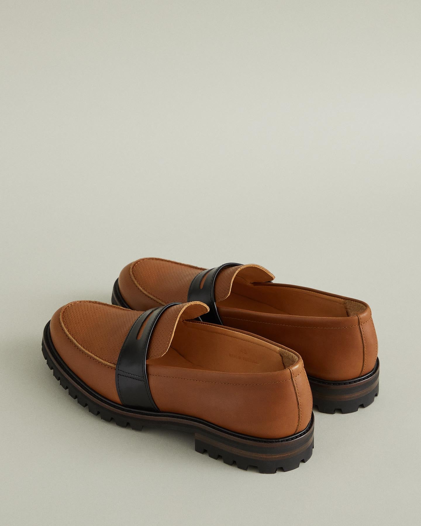 Marcos Leather Lug-Sole Loafer