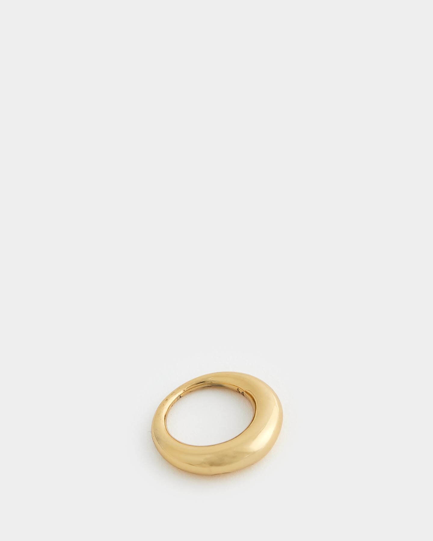 Snake Ring Thick Polished Gold