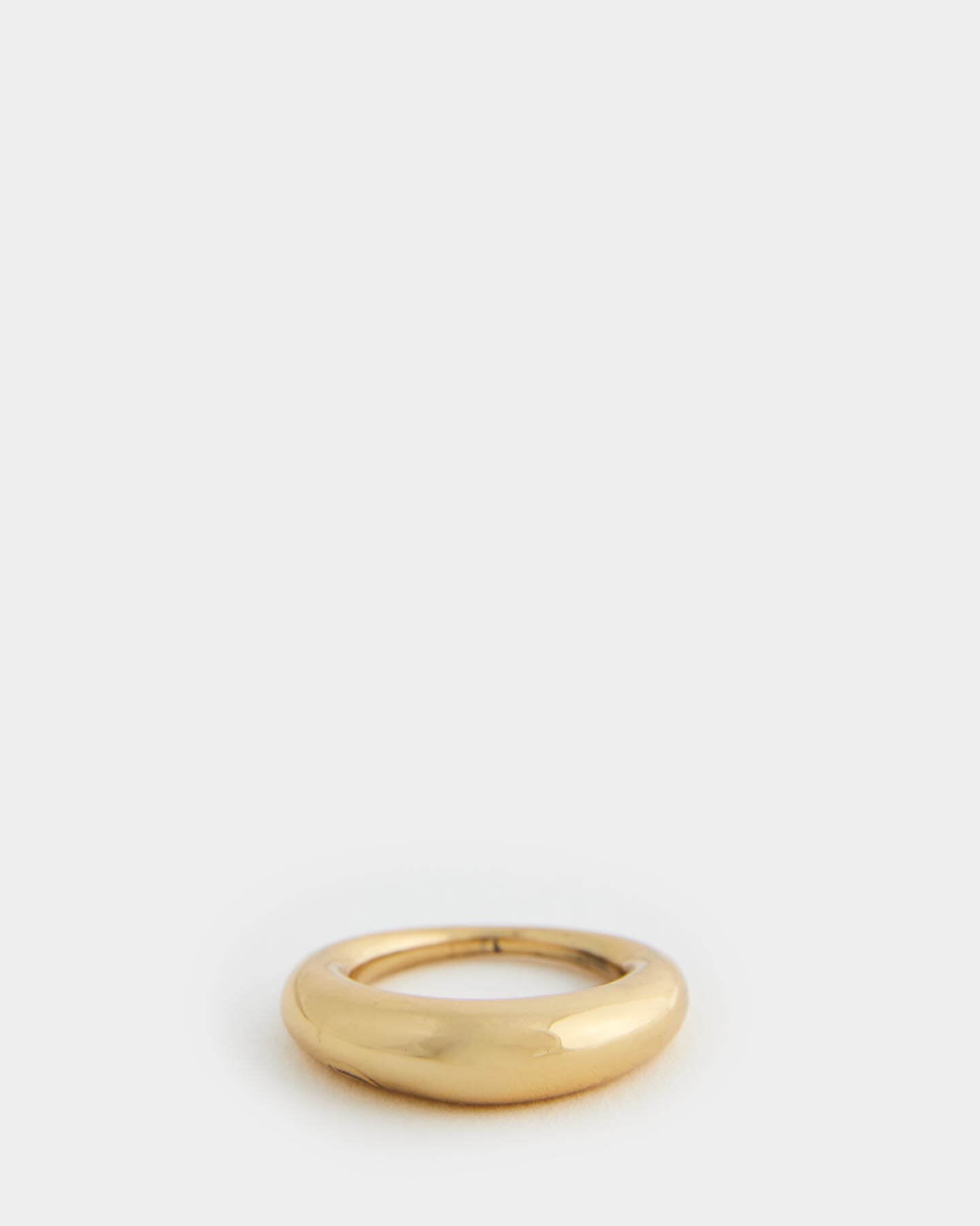 Snake Ring Thick Polished Gold