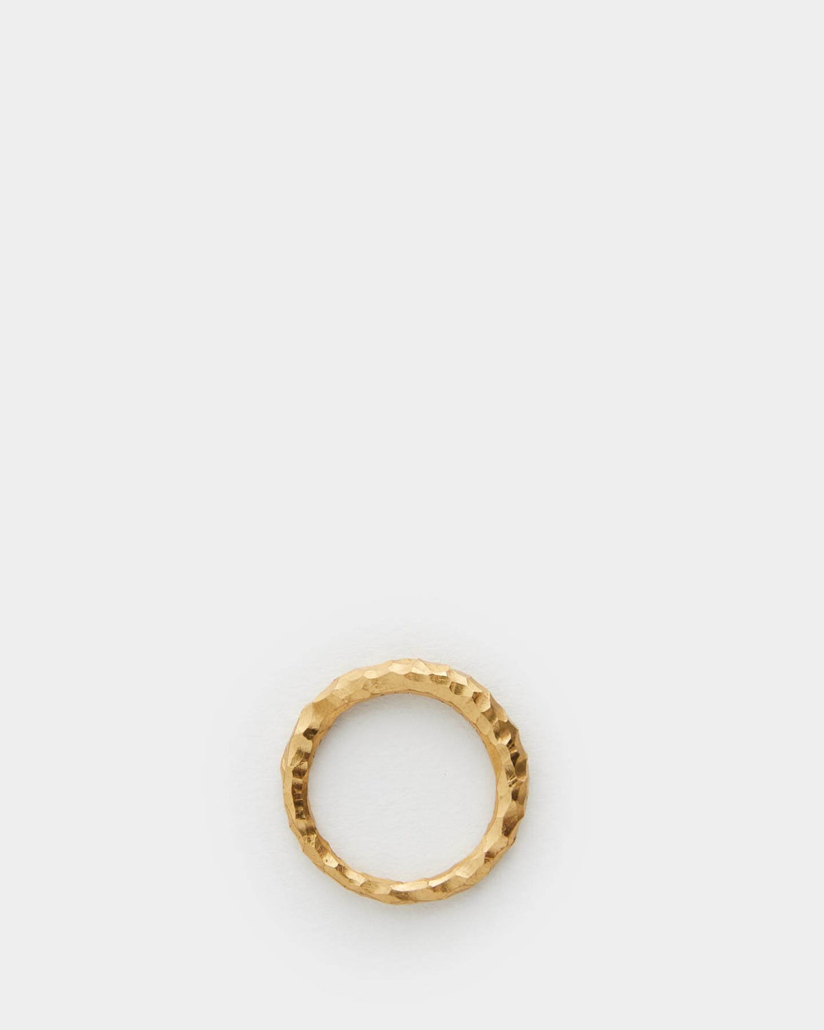 Snake Ring Thin Carved Gold